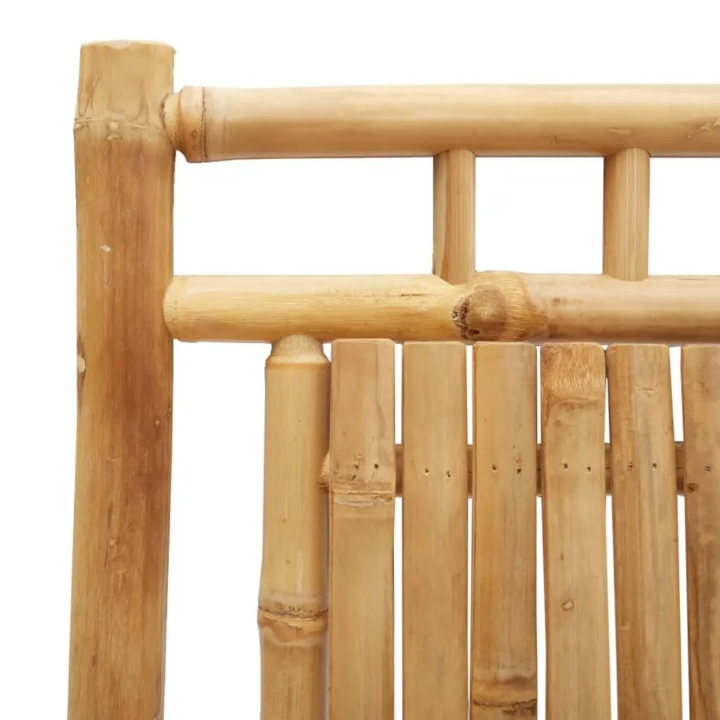 Folding Garden Chairs Bamboo 53x66x99 cm Brown 6 Piece Outdoor Seating Dining