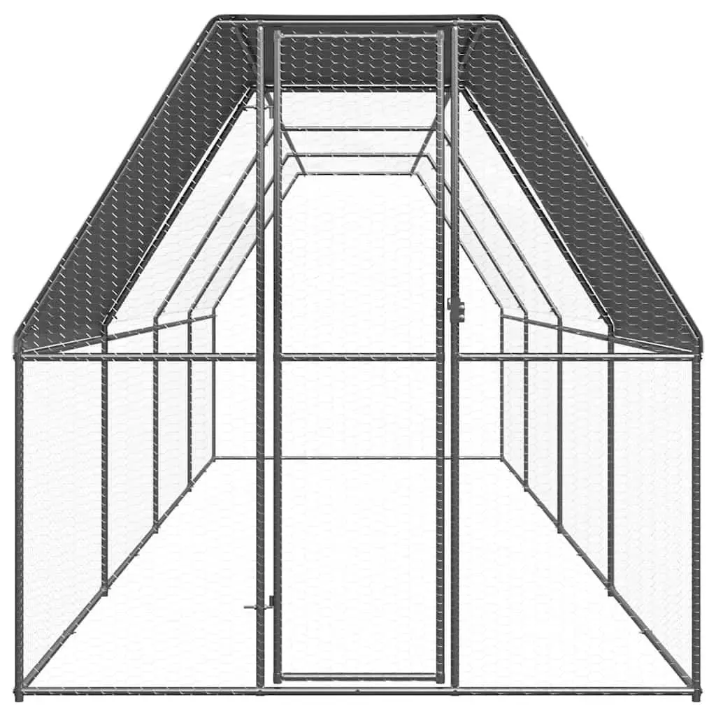 2x8x2m Chicken Cage for Backyard Use