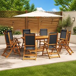 Versatile 9 Piece Garden Dining Set for All Occasions