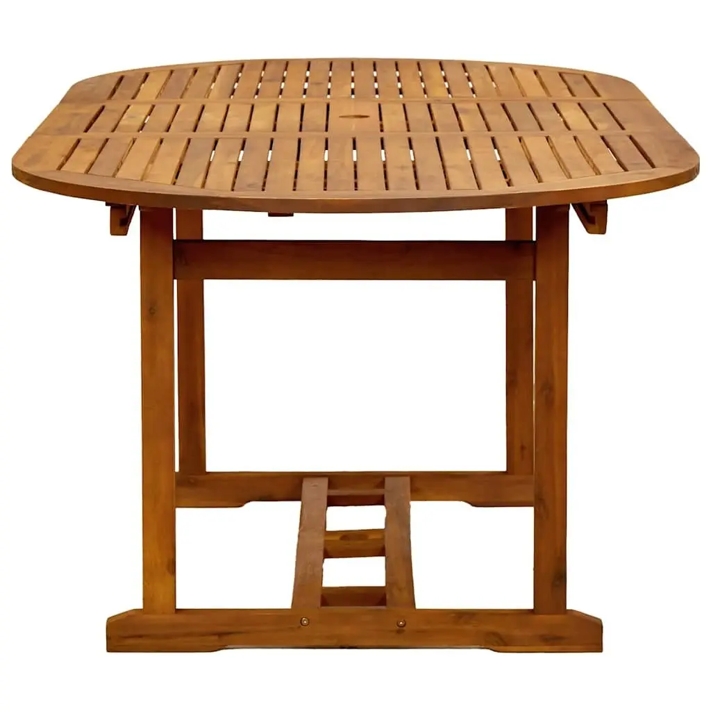 5 Piece Garden Dining Set Outdoor Furniture Acacia Wood Textilene Chairs Table