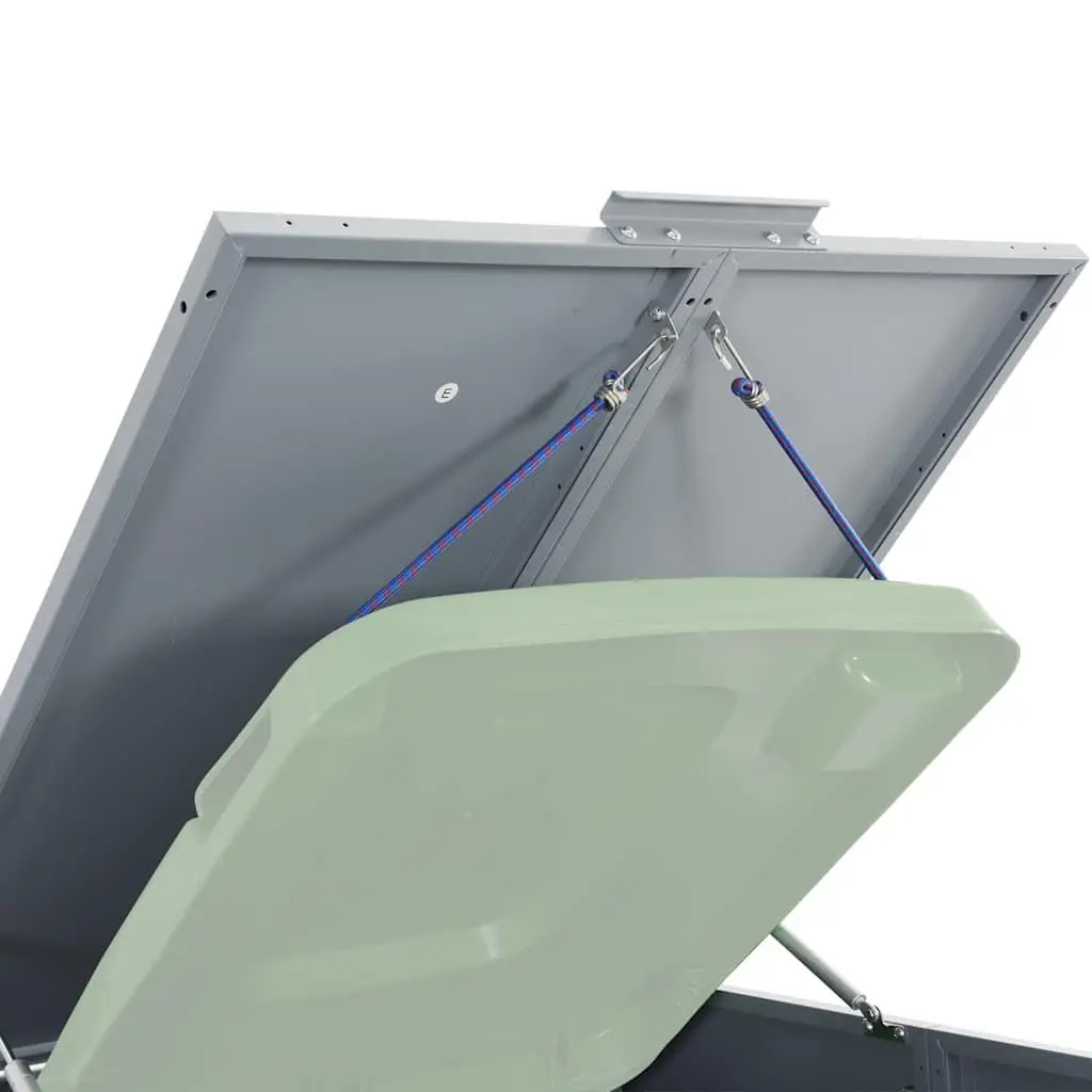 Grey Steel Shed for Wheelie Bins