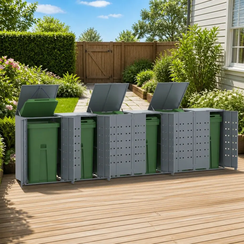 Wheelie Bin Storage for Garden Use
