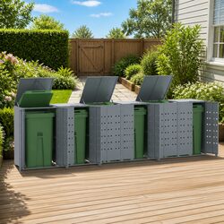 Practical Wheelie Bin Storage for Garden Use