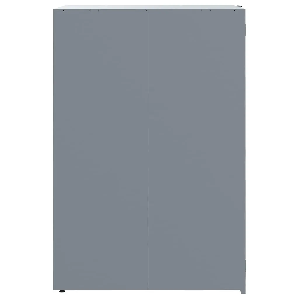 Wheelie Bin Storage Shed Steel Grey 414x79x117cm for 6 Bins Garden Waste