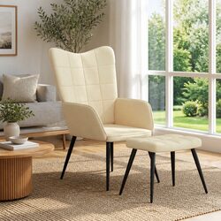 Where to Use: Cream Armchair and Stool Duo