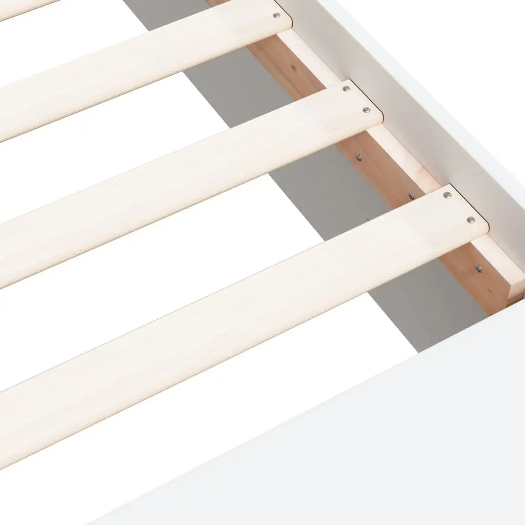 White Bed Frame with Storage for Home Use