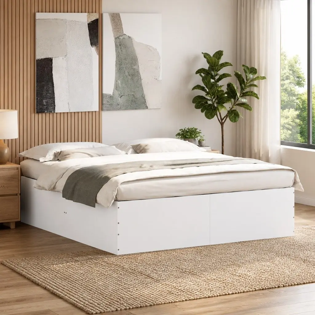 White Bed Frame 180x200 cm for Any Bedroom