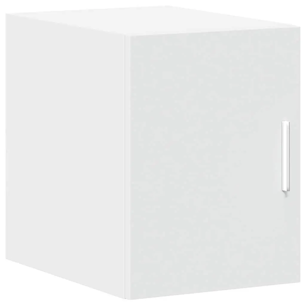 Slim Storage Cabinet White Engineered Wood Tall Bathroom Kitchen Bedroom