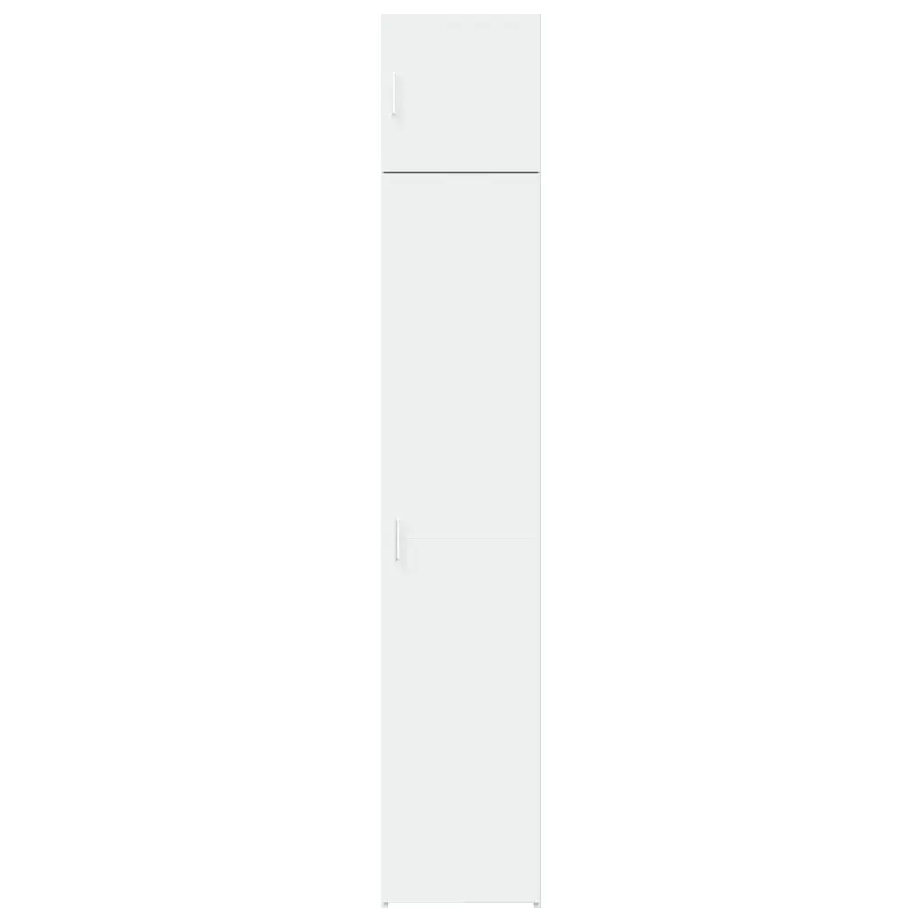 Slim Storage Cabinet Engineered Wood 40x42.5x225cm White Tall Bathroom Bedroom