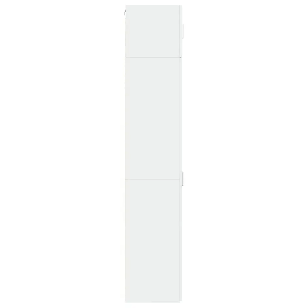 Slim Storage Cabinet Engineered Wood 40x42.5x225cm White Tall Bathroom Bedroom
