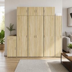 Functional Storage Cabinet - Sonoma Oak Brown for Any Room