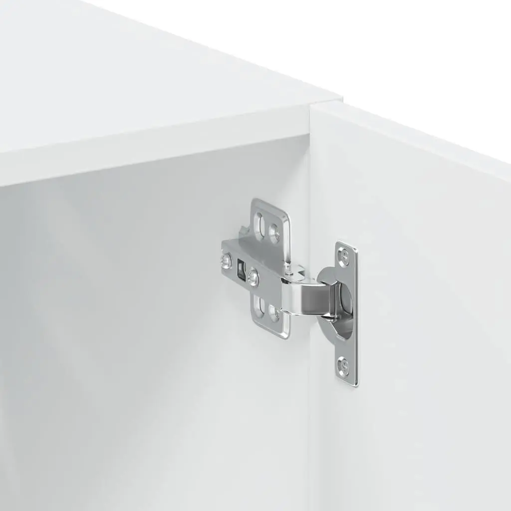 Tall White Storage Cabinet for Home Use