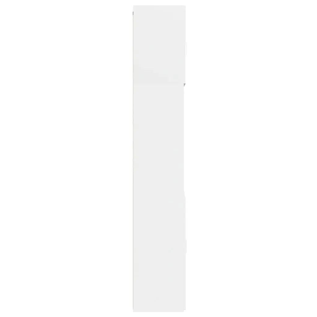 White Highboard Storage Cabinet 80x42.5x249cm Engineered Wood Sideboard with