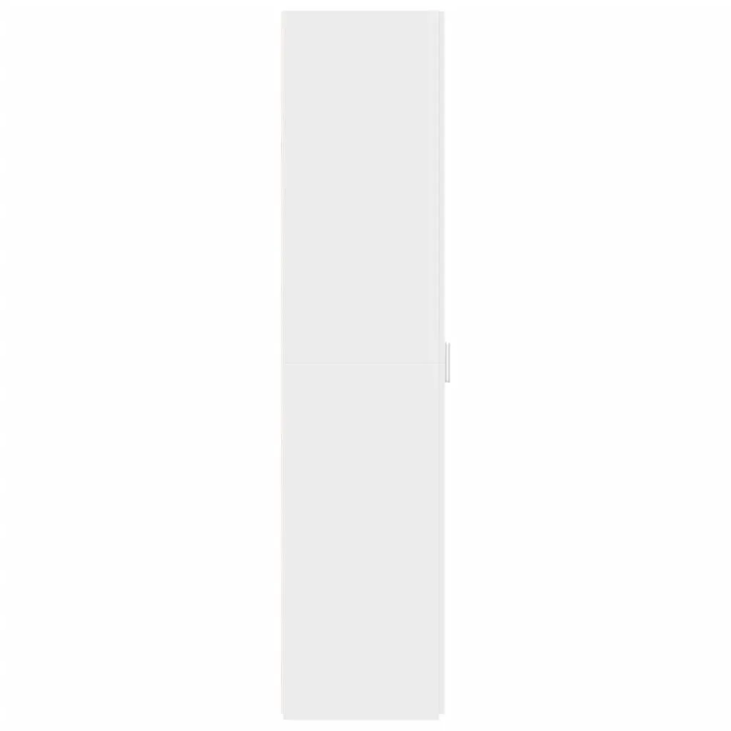 Highboard White Storage Cabinet 30x42.5x185cm Engineered Wood Sideboard Shelves