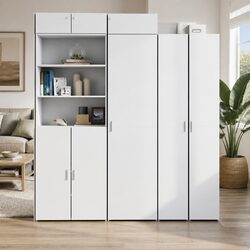 Functional White Highboard Cabinet for Everyday Use