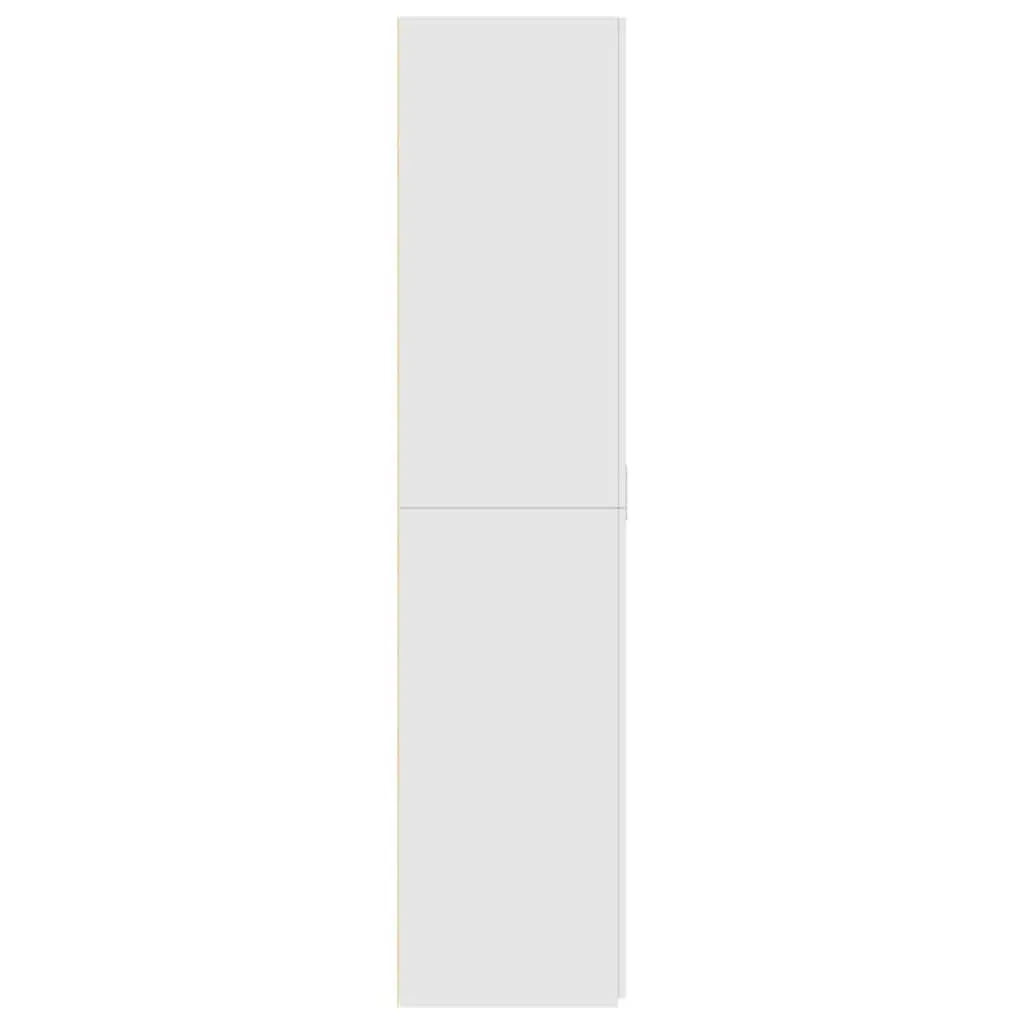 Storage Cabinet Highboard Engineered Wood White 70x42.5x185cm for Living Room Bedroom Hallway