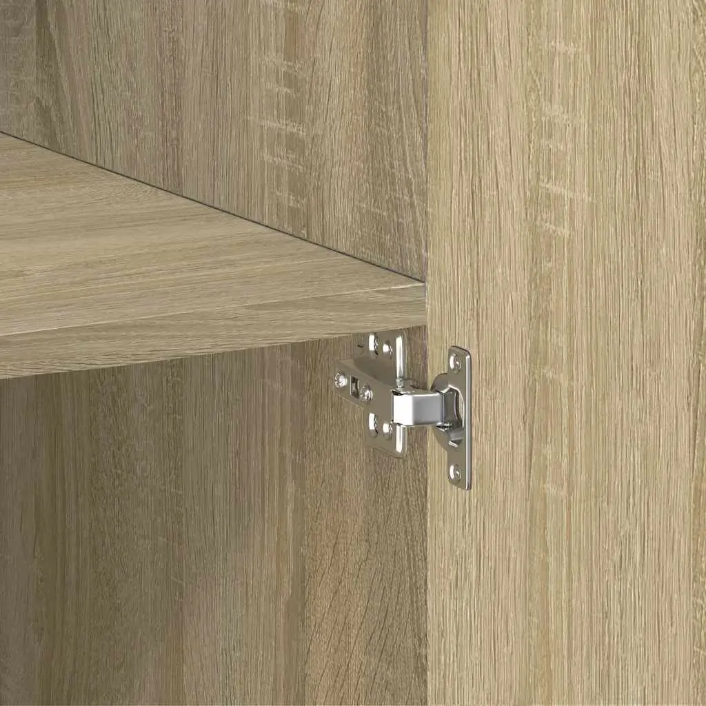 Highboard Cabinet Engineered Wood Brown Storage Unit 70x42.5x185cm Living Room Bedroom