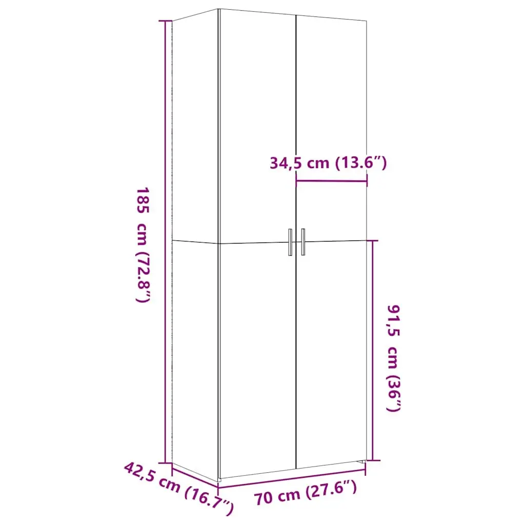 White Highboard for Home Organization