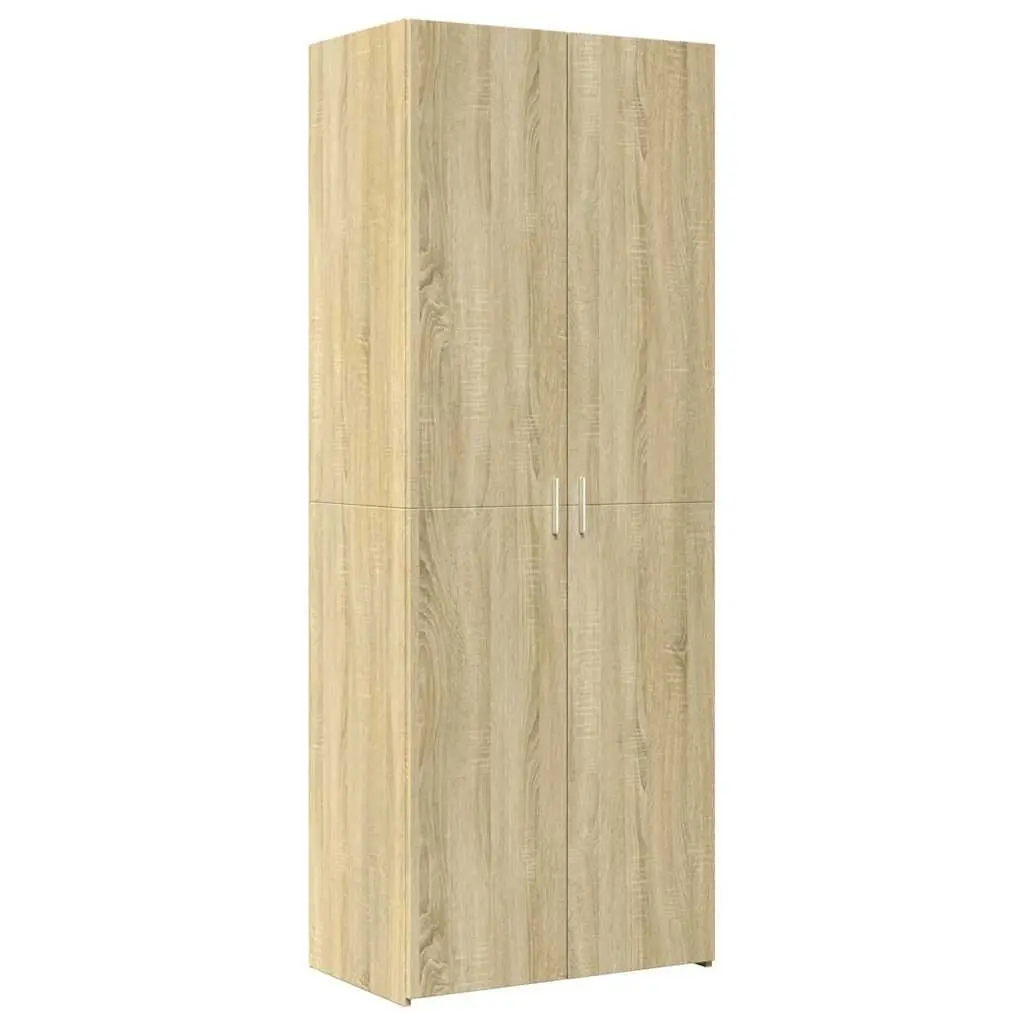 Storage Cabinet Highboard Engineered Wood Brown for Living Room Bedroom 70x42.5x185cm