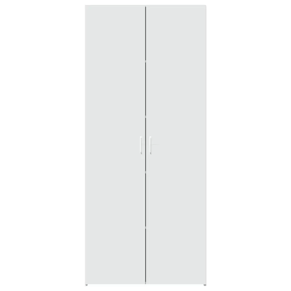 White Highboard Storage Cabinet Engineered Wood Bedroom Living Room Sideboard