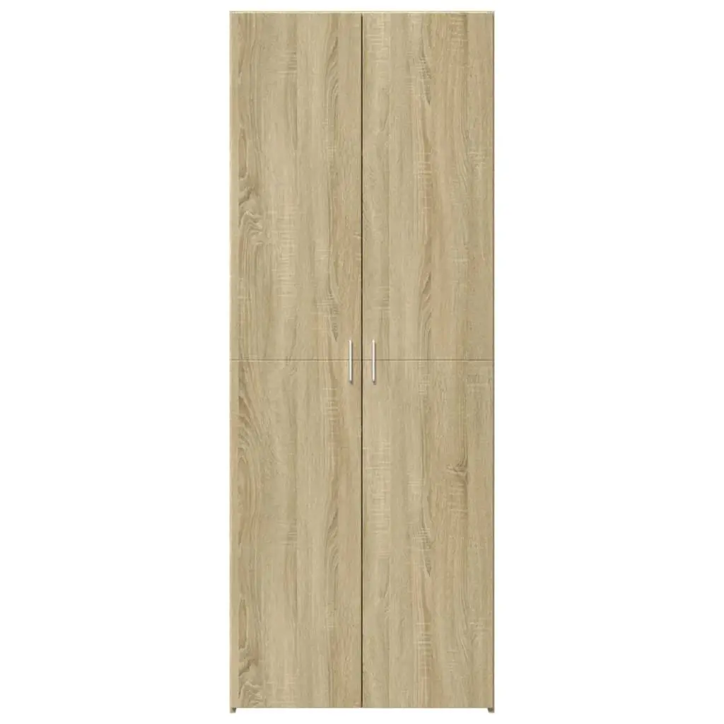 Highboard Cabinet Engineered Wood Brown 80x42.5x185cm Storage Unit for Living Room and Bedroom