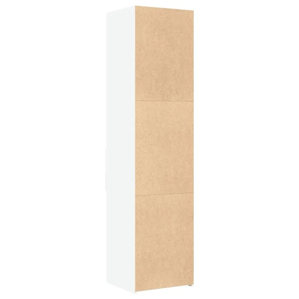 Highboard Storage Cabinet White Modern Sideboard Cupboard Engineered Wood