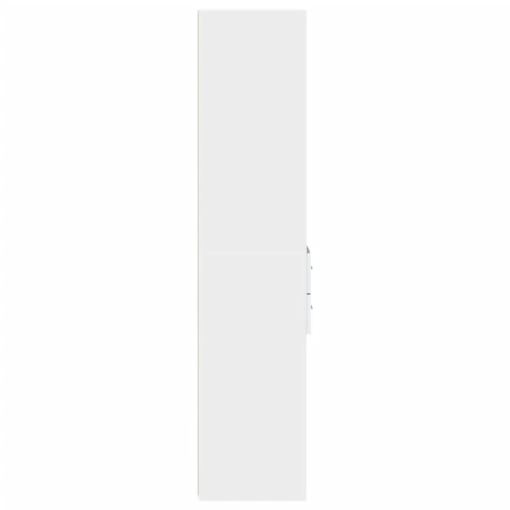 Highboard Storage Cabinet White Modern Sideboard Cupboard Engineered Wood