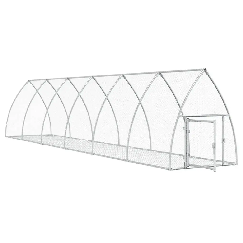 Rabbit Hutch Walk-In Enclosure Small Animal Cage Outdoor Pen Chickens Ducks