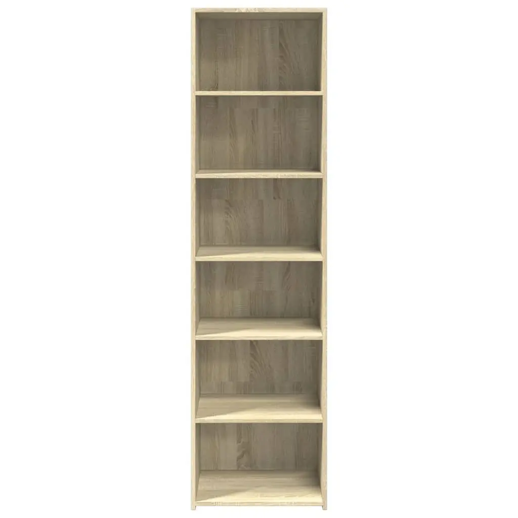 Highboard Storage Cabinet 50x41x185 cm Brown Engineered Wood Sideboard Buffet