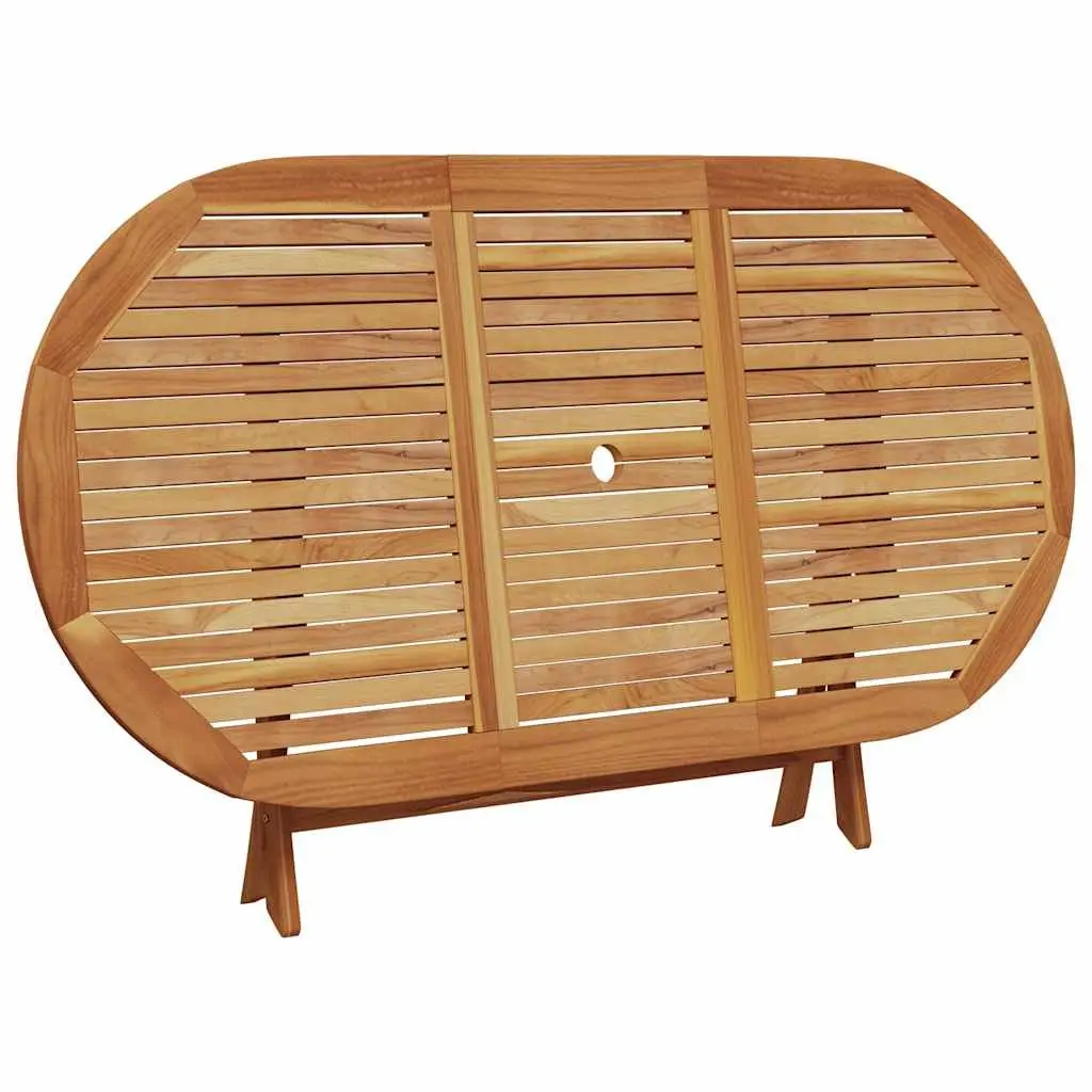 7 Piece Patio Dining Set Acacia Wood and PE Poly Rattan Beige Outdoor Furniture