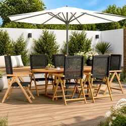 Practical 7-Piece Outdoor Dining Set for Gatherings