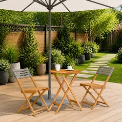 Practical 3 Piece Bistro Set for Your Outdoor Retreat