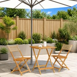 Practical 3-Piece Bistro Set for Outdoor Use