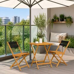 Practical 3 Piece Bistro Set for Your Garden or Balcony