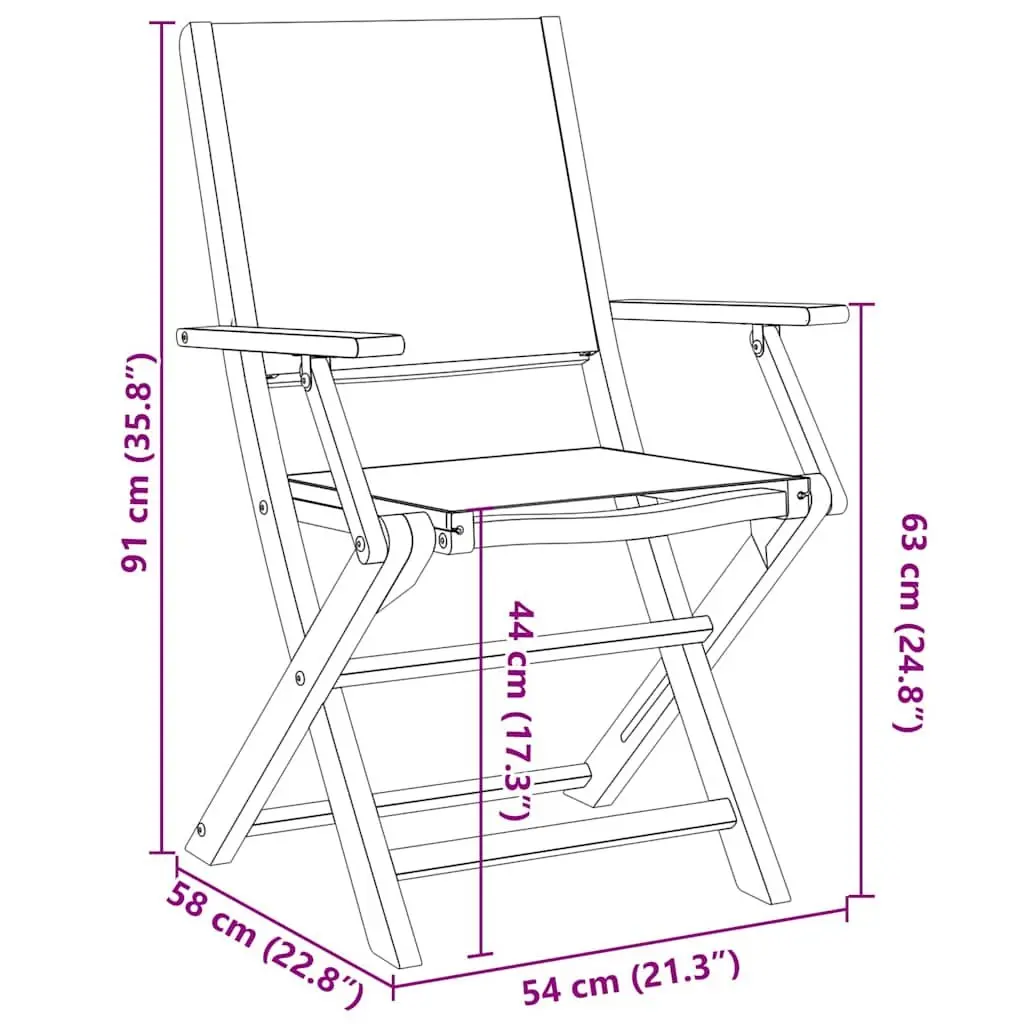 3 Piece Outdoor Bistro Set White Cream Fabric Solid Wood Garden Patio Furniture