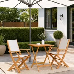 Practical 3 Piece Bistro Set for Any Outdoor Setting
