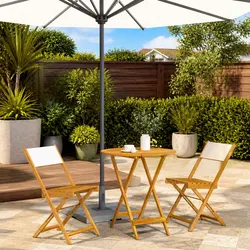 3 Piece Bistro Set for Garden and Balcony Use