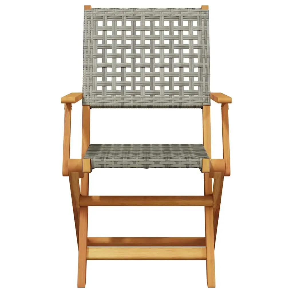 Grey Bistro Set for Gardens and Balconies