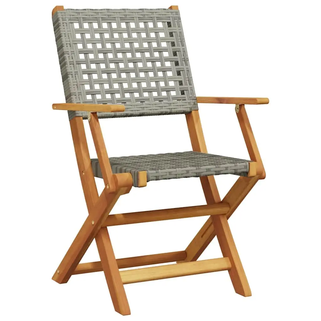 Grey Bistro Set for Gardens and Balconies
