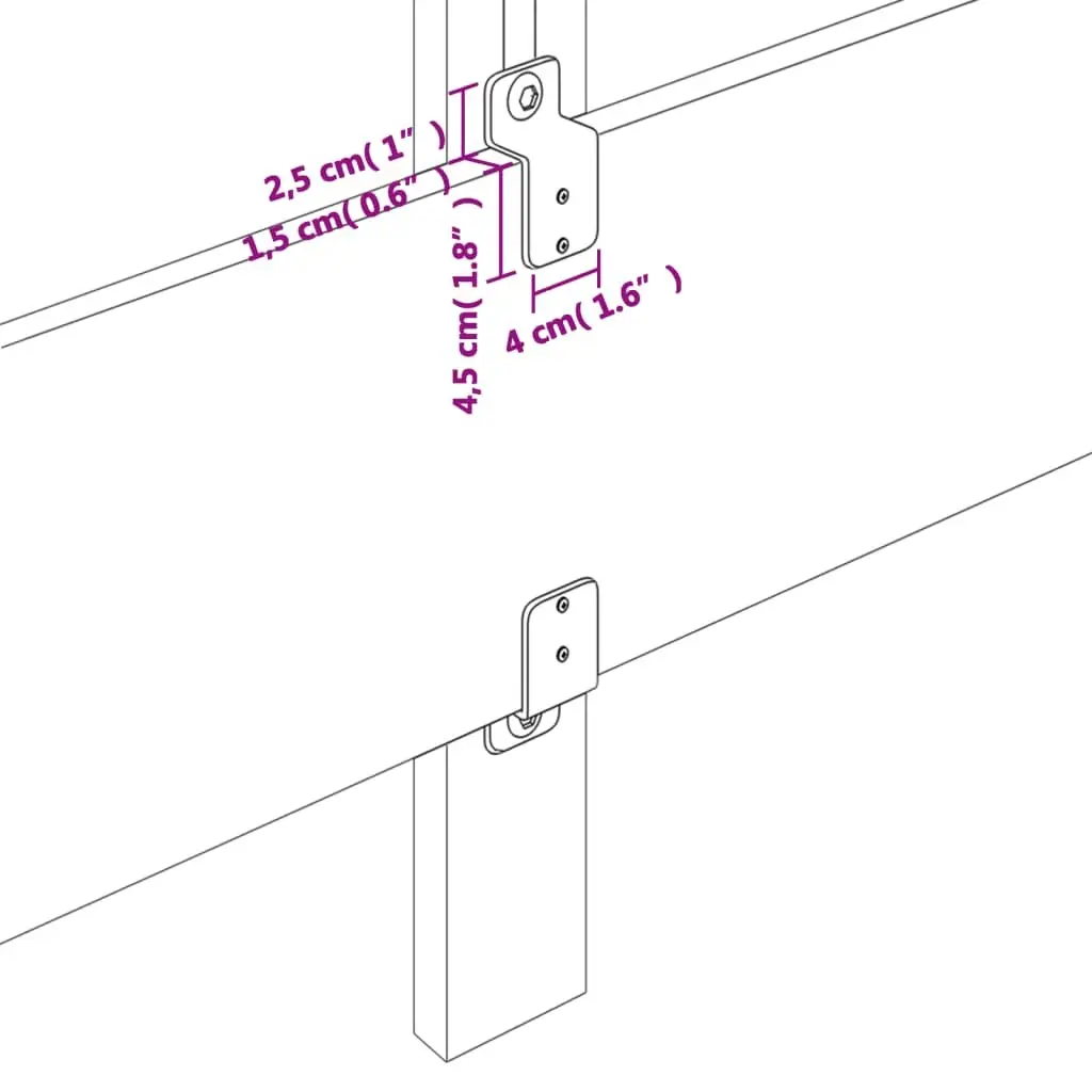 Queen Bed Frame Grey Fabric Headboard 152x203cm Bedroom Furniture No Mattress