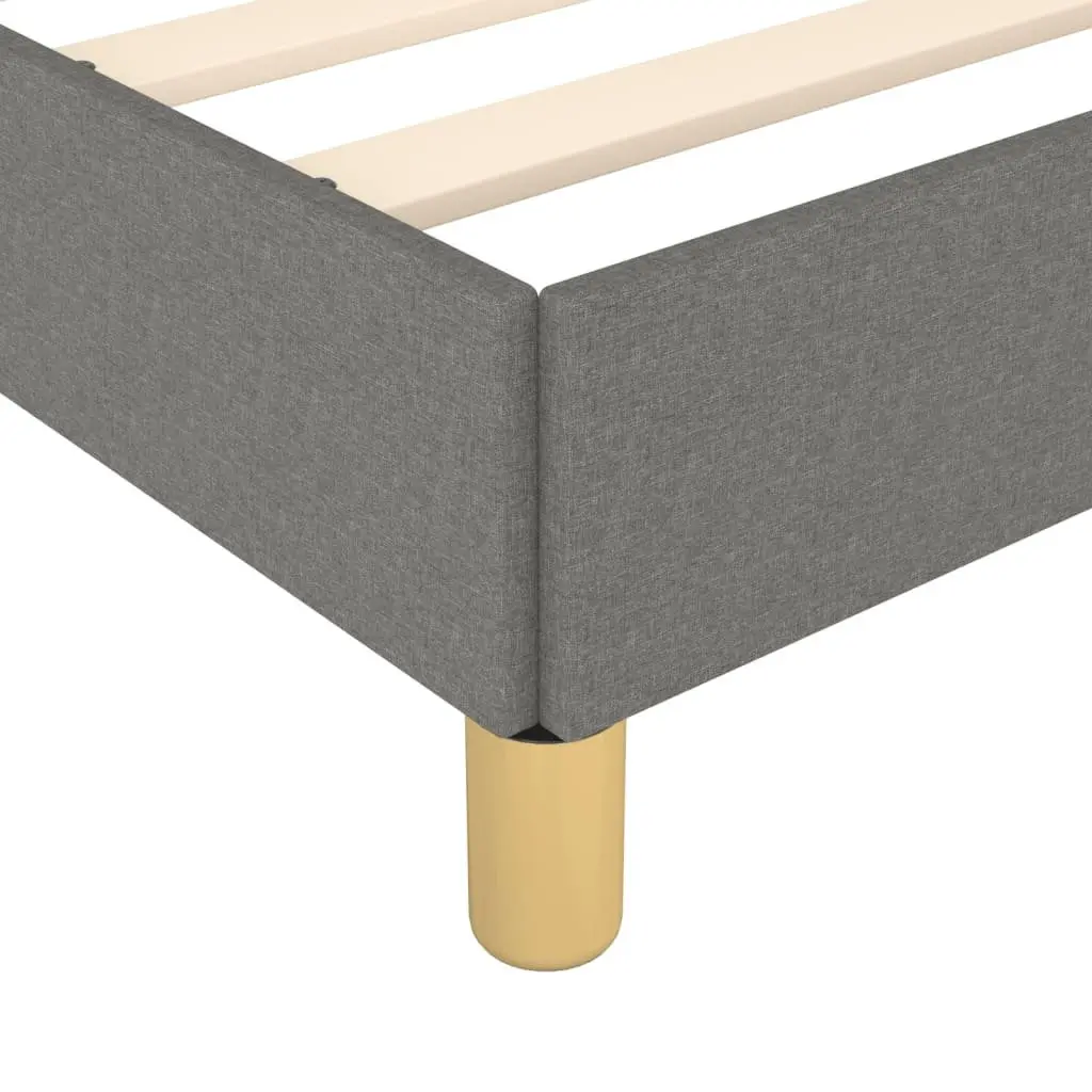 Queen Bed Frame Fabric Grey 152x203cm