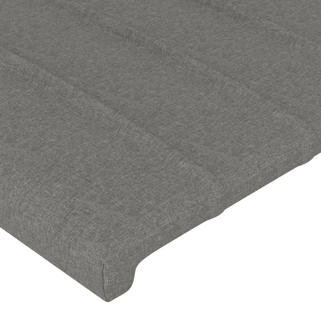 Queen Bed Frame Fabric Grey 152x203cm