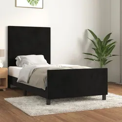Black Velvet King Single Bed Frame for Any Bedroom