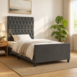 Functional King Single Bed Frame with Adjustable Height