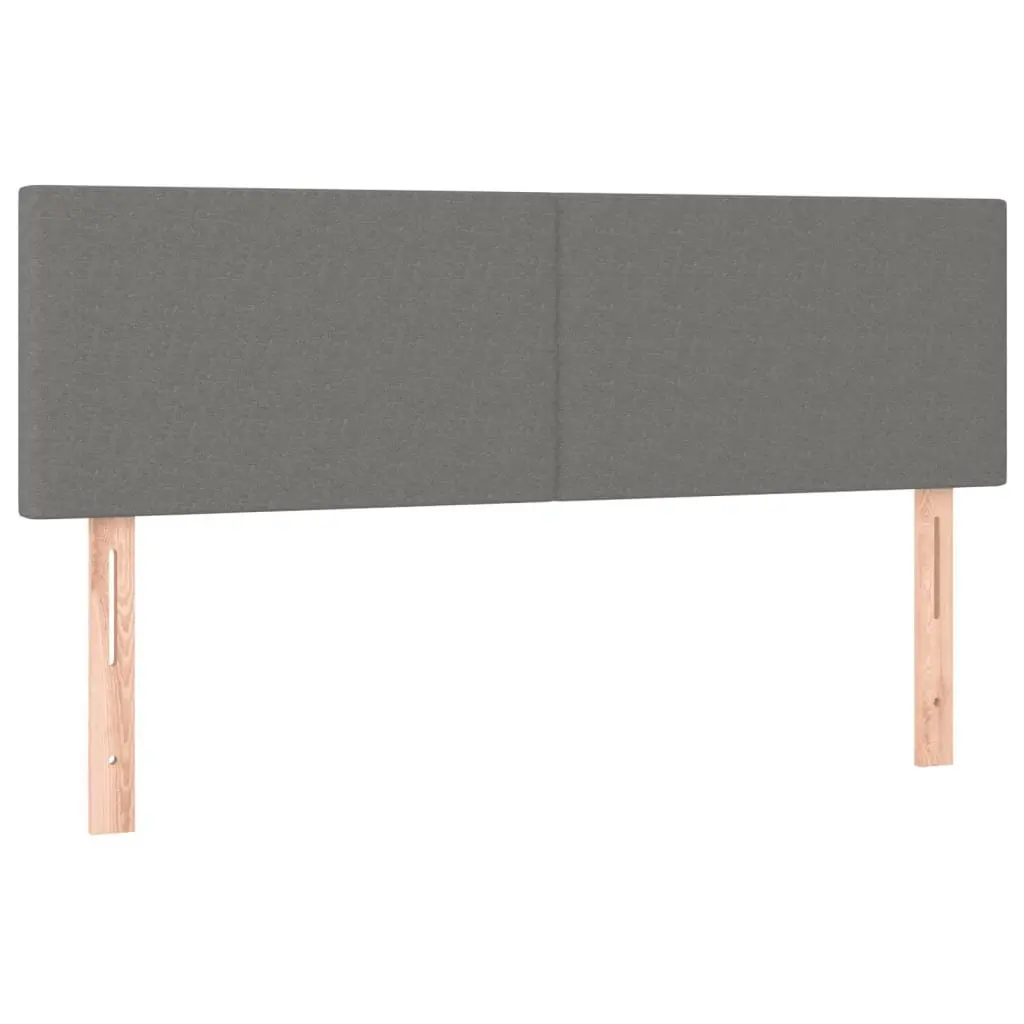 Queen Size Bed Frame with Adjustable Headboard Pocket Spring Mattress Grey Fabric Construction