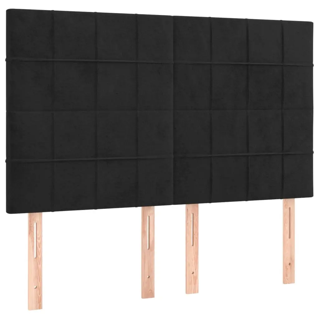 Queen Size Box Spring Bed with LED Lights