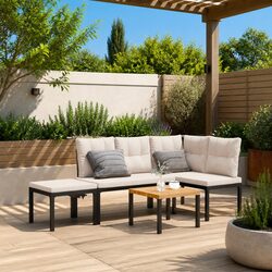 Versatile 4-Piece Outdoor Seating Solution for Your Home