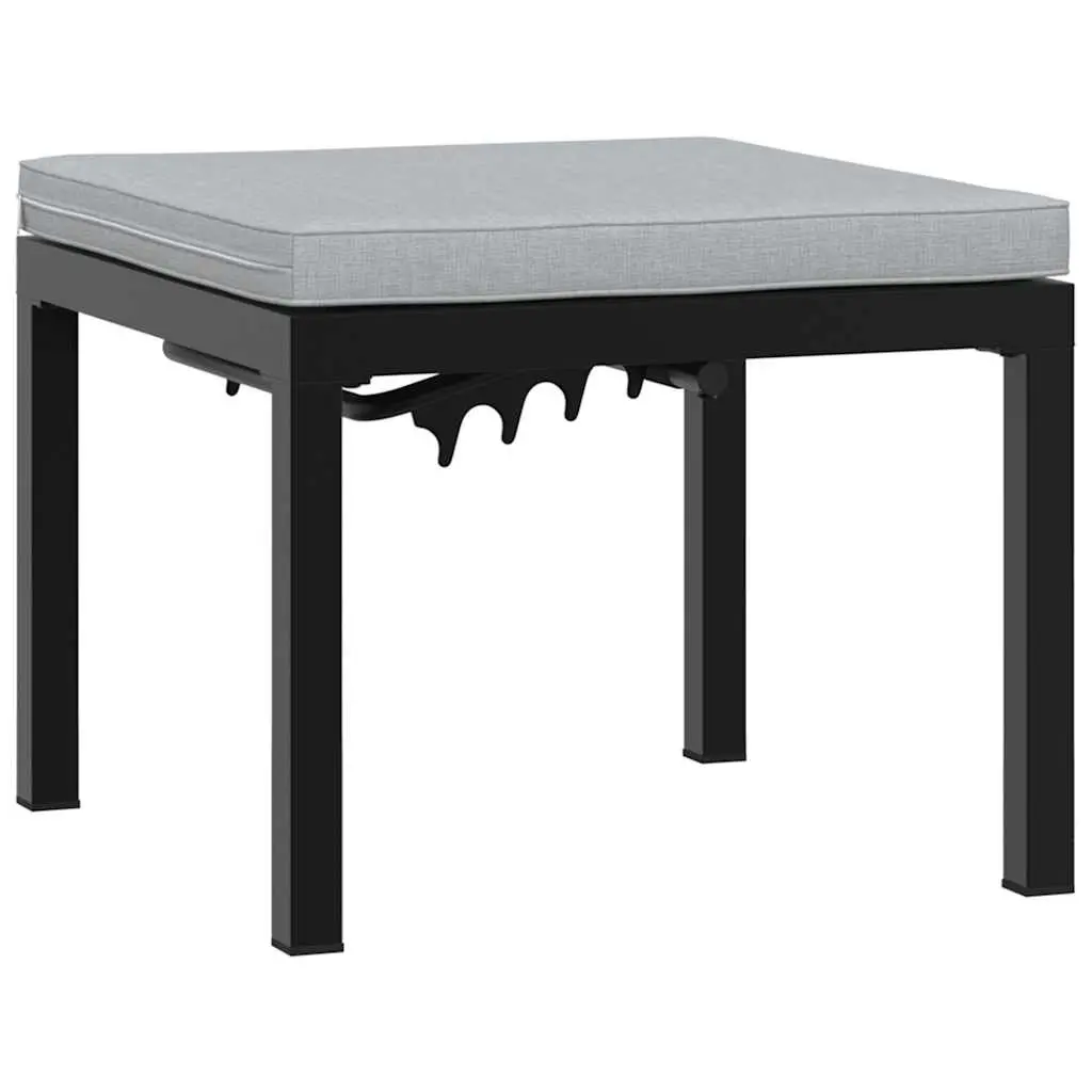 4-Piece Black Bench Set for Outdoor Spaces