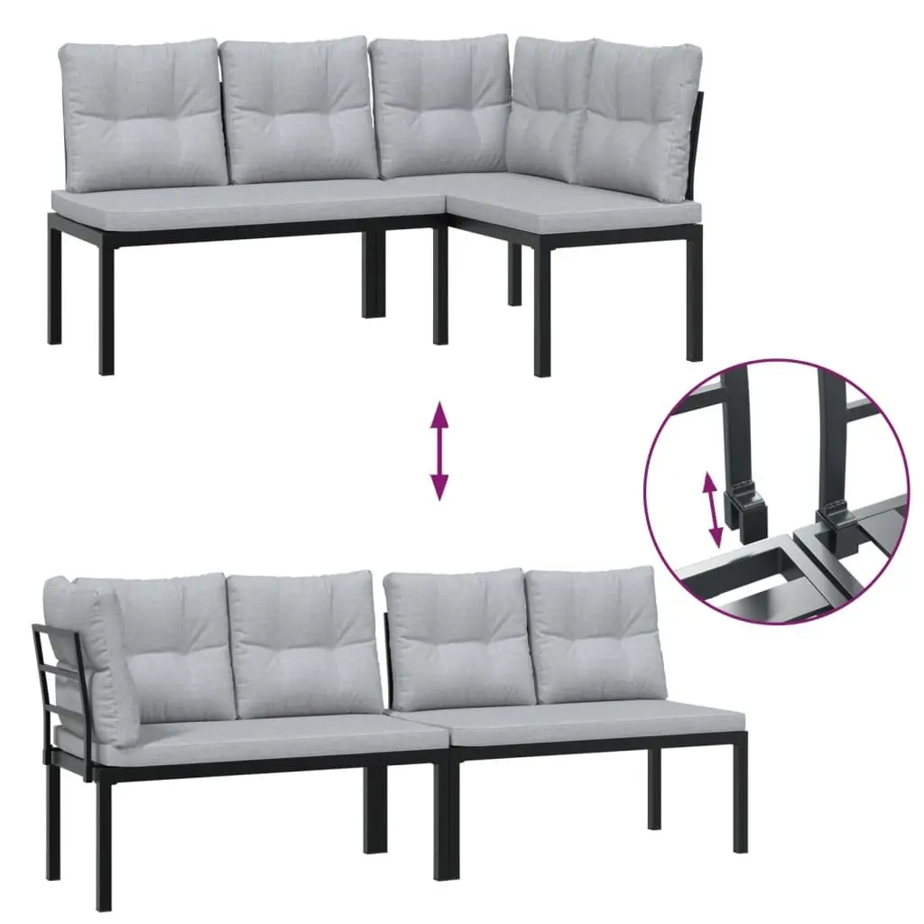 3-Piece Garden Bench Set for Outdoor Living