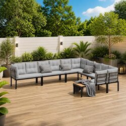 Versatile 6-Piece Garden Sofa for Your Outdoor Areas